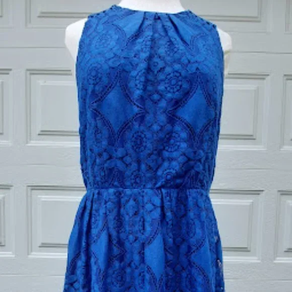 greylin blue dress Jovie Tie Back Mini Dress